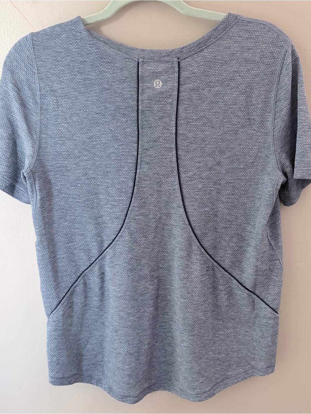 Lululemon Long Distance Short Sleeve Running Shirt Grey Heathered